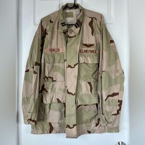 U.S. Military Airforce camouflage Desert Combat Uniform Jacket  size L